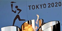 مشعل المپیک در حال حذف از جاده های ژاپن